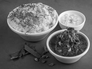 Ghee Rice With Mutton Curry