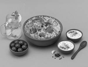 1 KG Tandoori Aloo Biryani + Dessert + Drink + ...