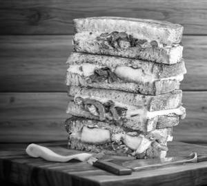 Paneer cheese grilled sandwich