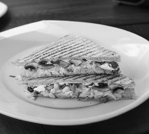 Mushroom cheese grilled sandwich
