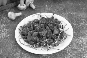 Mushroom Manchurian Dry