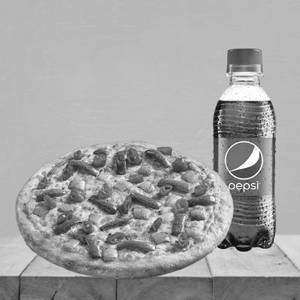 Onion, Capsicum, Red Paprika Pizza Pie + Pepsi 250ml