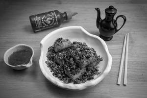 Turnip Cake With Burnt Garlic