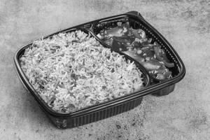 Veg Fried Rice with Veg Manchurian