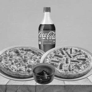 Onion + Capsicum + Choco Lava + Coke 750ml