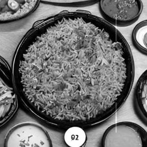 Veg Sizzler Momo Rice