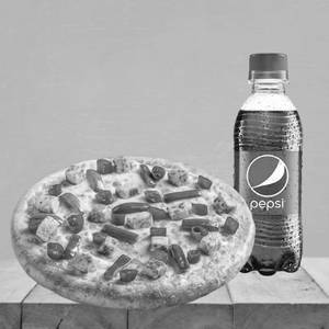 Paneer, Red Paprika, Capsicum Pizza Pie + Pepsi 250ml