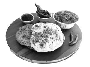 Pure Jain Chole Kulche (No Onion/Garlic) (2 Pcs)