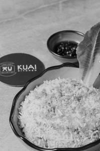 Truffle And Edamame Garlic Fried Rice