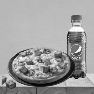 Paneer, Corn, Jalapeno Pizza Pie + Pepsi 250ml