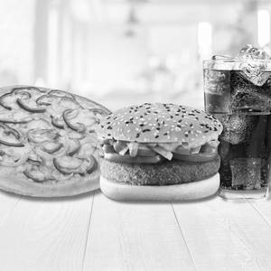 Burger + Any Pizza Mania+ Cold Drink