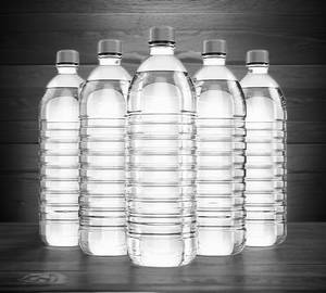 Packed drinking water bottle