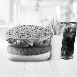 Grilled Burger + Fries + Cold Drink