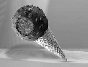 Mocha Brownie Boll Cone
