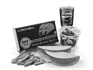 DIY Crunchy Taco Supreme Meal Veg