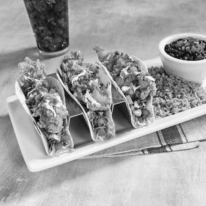 Crispy Chicken Tacos with pork bacon