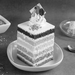 Rainbow Eggless Pastry