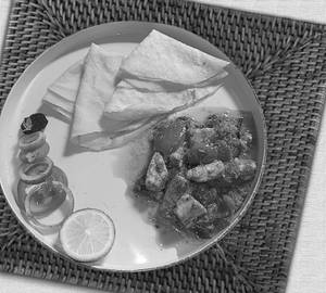 Rumali Roti  Chilli Paneer