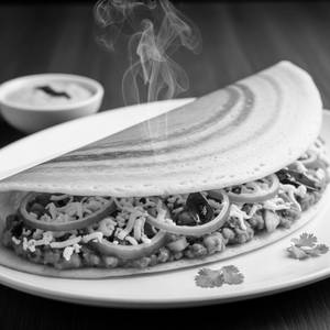 Rawa Onion Cheese Masala Dosa