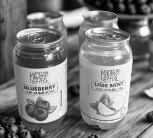 Assorted Pack Of 4 Kombucha | Lime Mint X2 | Blueberry | Ginger