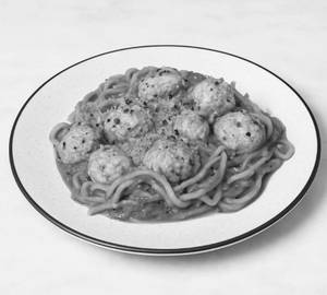 Lamb Spaghetti Pasta With Meat Balls