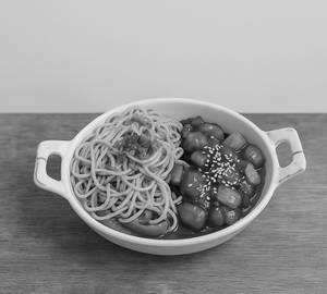 Bowl Of Veg Chow with Chilly Chicken