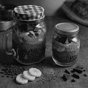 Choco Banana Split (Dark) Ragi Flakes [Glass Jar] [100% Pure Honey]