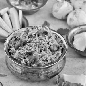 Mushroom Matka Biryani