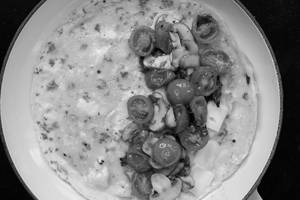 Mushroom And Sundried Tomato Omelette [Serves 1]