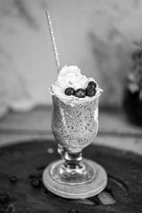 Blueberry milk shake