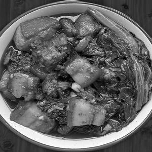 Pork With Lai Hak (Seasonal)