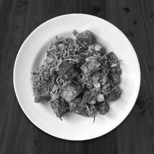 Pork Dry Fry With Dry Bamboo Shoot 