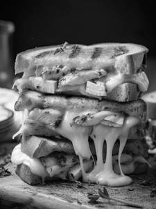 Chicken cheese grilled sandiwich