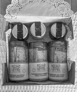 Handcrafted Sourdough Crackers with Gourmet Dips