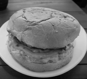 Veg exotic cheesy toasty burger