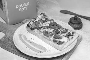 Mushroom Chessy Garlic Bread