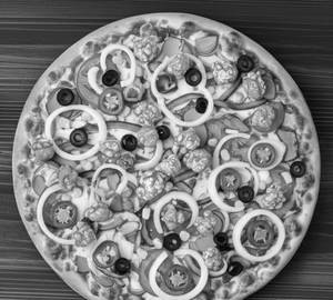 Chicken Popcorn Veggie Delight Pizza