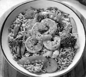 Prawns Pan Fried Noodles