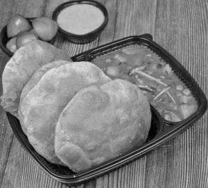 4 Poori & Potato Tomato Curry