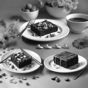 Cashew Almond Brownie+Caramel Brownie+Walnut Brownie