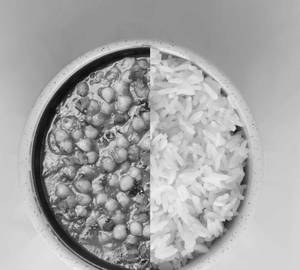 Rice+Choley bowl+cold drink