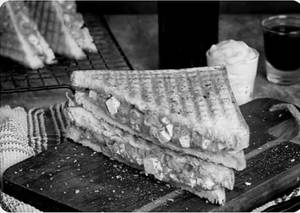 Paneer Tikka Cheese Grilled Sandwich