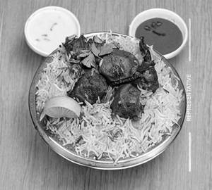 Mutton fry biryani