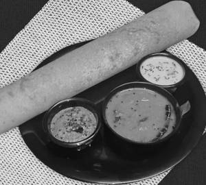 Onion masala dosa