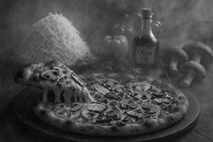 Smoked Shrooms Pizza