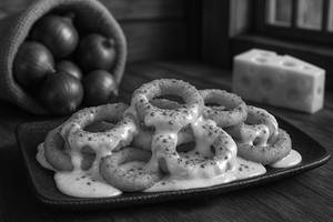 Cheesy Peri Peri Onion Rings