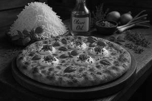 Cream N Onion Pizza