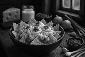 Cream N Onion Nachos
