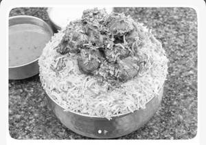 Mutton Biryani+single Chicken 65+ 2 Rumali