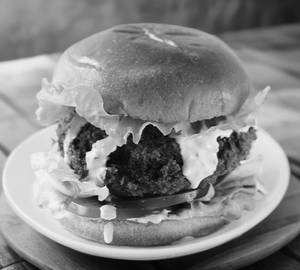 Crispy Mushroom Fried Burger
